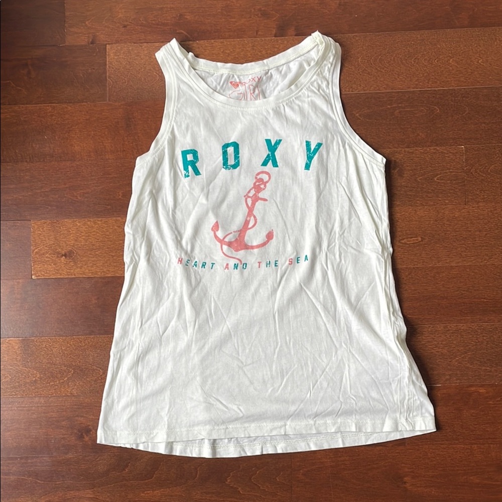 Roxy White Kids Swim Tank Top